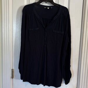Jones New York Navy Blouse
